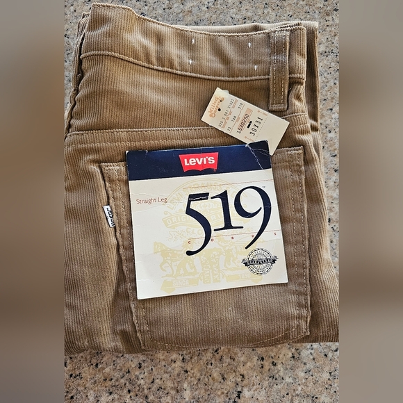 Levi's Other - Vintage LEVIS 519 Corduroy Tan Straight Leg Pants 30X31 NWT